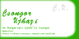 csongor ujhazi business card